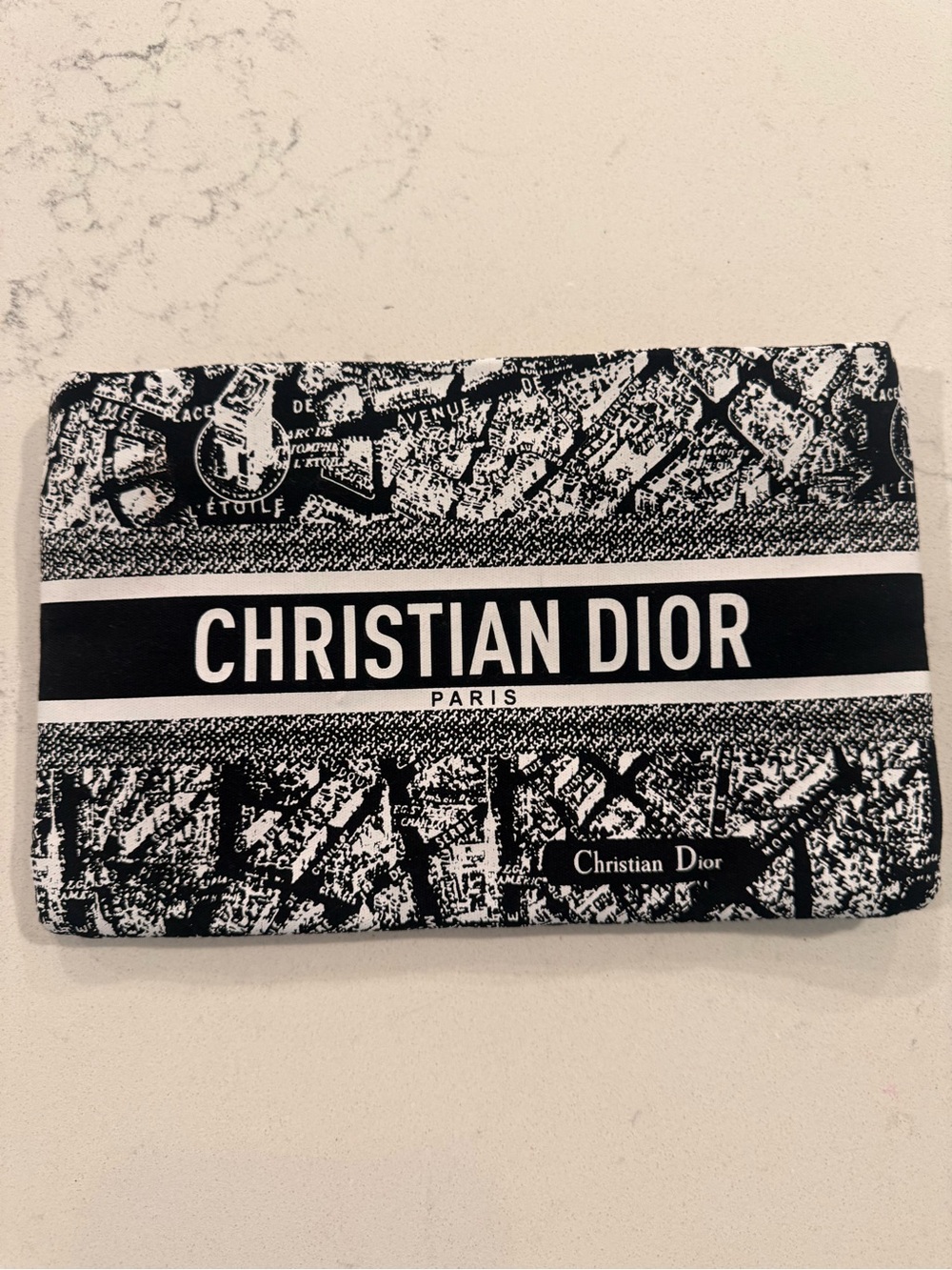 Dior Black and White Christian Dior Signature Phone Case